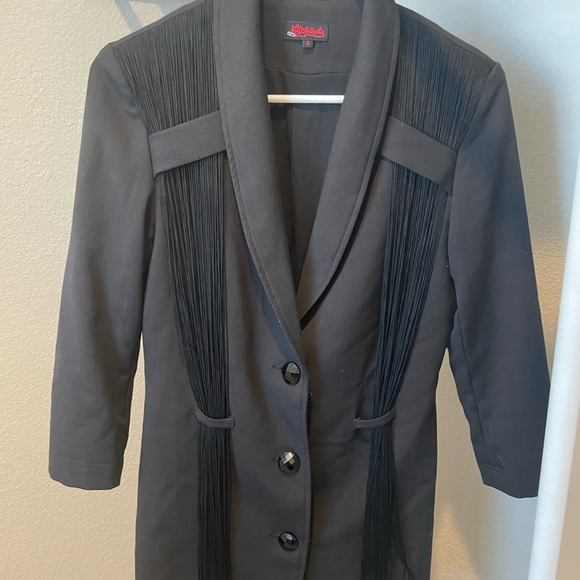 Elegant Black Women's Tuxedo Jacket - Picture 1 of 6